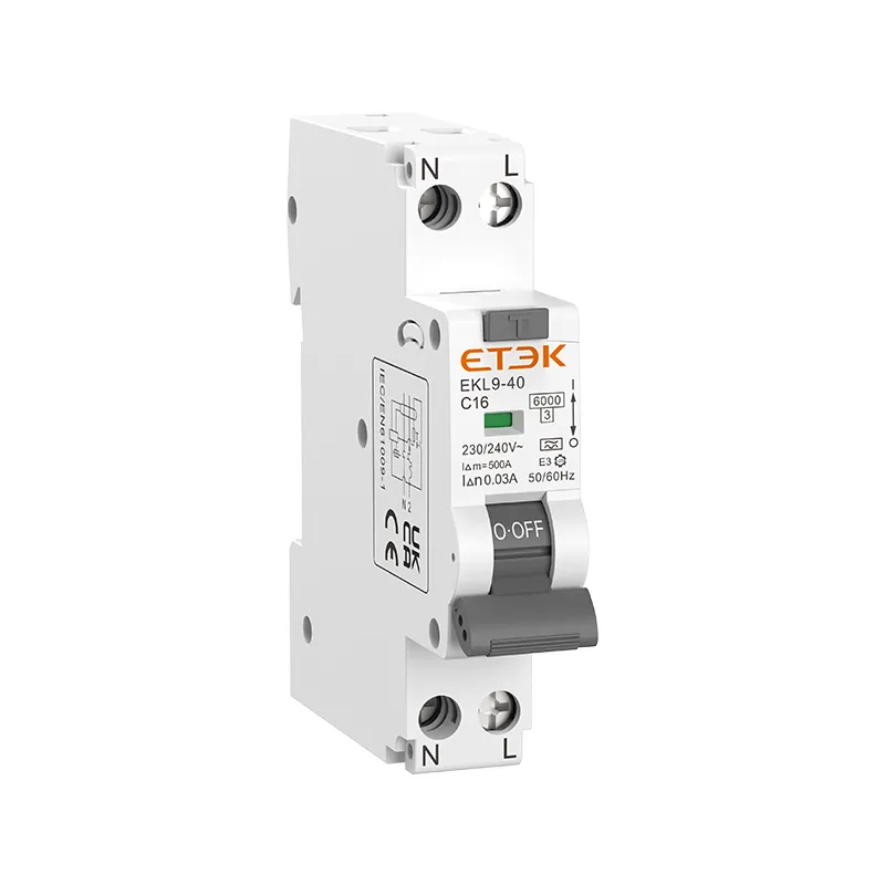EKL9-40 — RCBO (Residual Current Circuit Breaker with Overcurrent Protection)