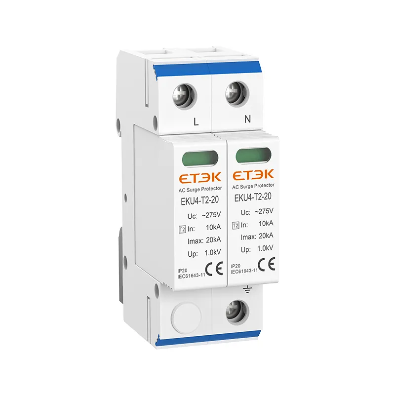 EKU4-T2-20 — Type 2 AC Surge Protector, Imax 20kA, Class II AC SPD