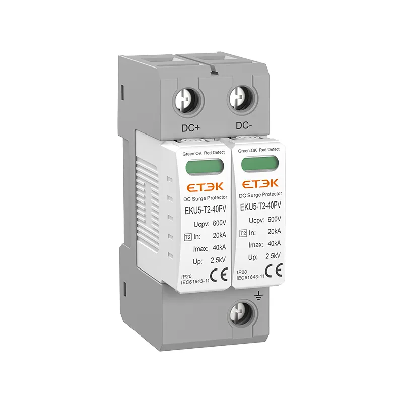 EKU5-T2-40PV — Type 2 DC SPD, Imax 40kA, Class II PV Surge Protective Device