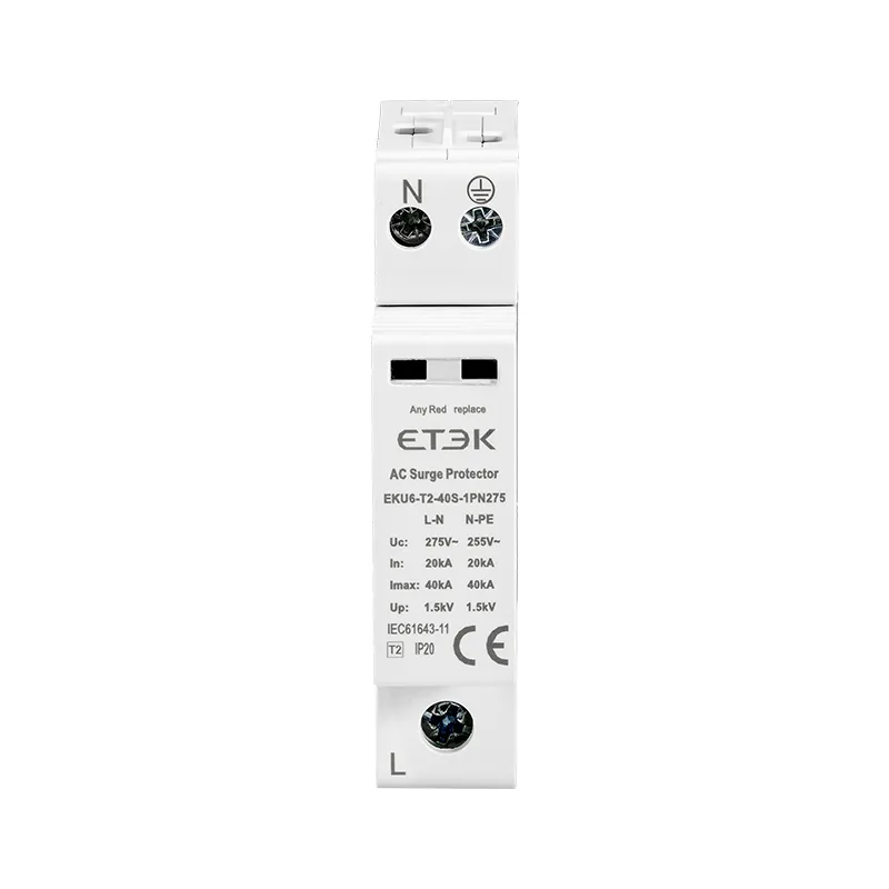 EKU6-T2-40S — Type 2 Small size AC SPD, Imax 40KA, Class II AC Surge Protector